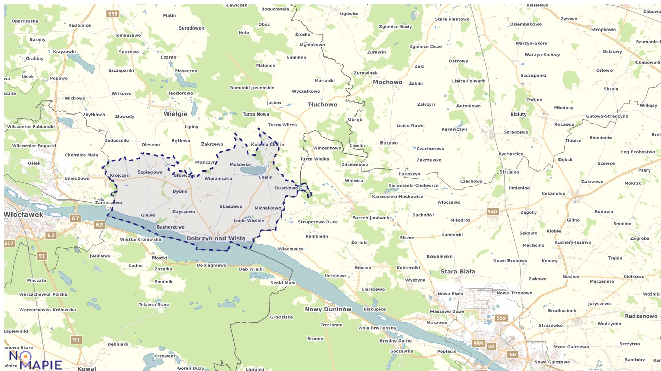 Mapa wyborów do sejmu Dobrzyń nad Wisłą